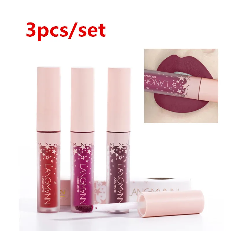 3Pcs/Set Maquiage Matte Liquid Lipstick Makeup Lip Kit Lip Gloss Velvet Batom Tint Long Lasting Waterproof Nude Lipstick TSLM2
3Pcs/Set Maquiage Matte Liquid Lipstick Makeup Lip Kit Lip Gloss Velvet Batom Tint Long Lasting Waterproof Nude Lipstick TSLM2