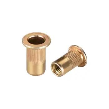 UXCELL 100Pcs M5/6 Nuts Aluminum Alloy Carbon Steel Rivet Nut Flat Head Insert Nutsert Yellow Zinc Plated Nuts for screw
UXCELL 100Pcs M5/6 Nuts Aluminum Alloy Carbon Steel Rivet Nut Flat Head Insert Nutsert Yellow Zinc Plated Nuts for screw
