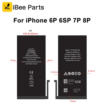 10PCS Lithium Battery For iPhone 6 Plus 6S Plus 7 8 Plus Replacement Batteries Internal Phone Bateria Original Chip +Sticker
10PCS Lithium Battery For iPhone 6 Plus 6S Plus 7 8 Plus Replacement Batteries Internal Phone Bateria Original Chip +Sticker