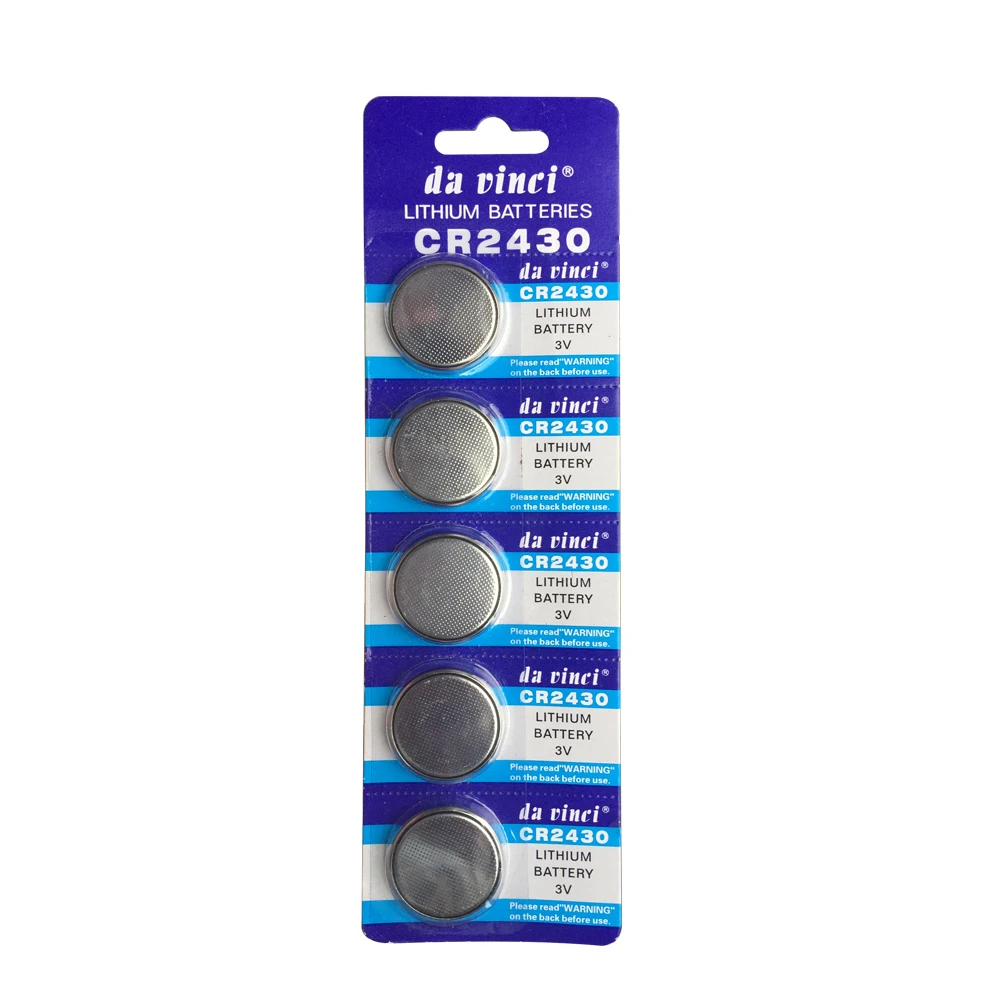 100% Brand New 5PCS Lithium CR2430 ECR2430 KL2430 KCR2430 BR2430 Cell Button Coin Watch Battery Batteries 3V Electronic
100% Brand New 5PCS Lithium CR2430 ECR2430 KL2430 KCR2430 BR2430 Cell Button Coin Watch Battery Batteries 3V Electronic