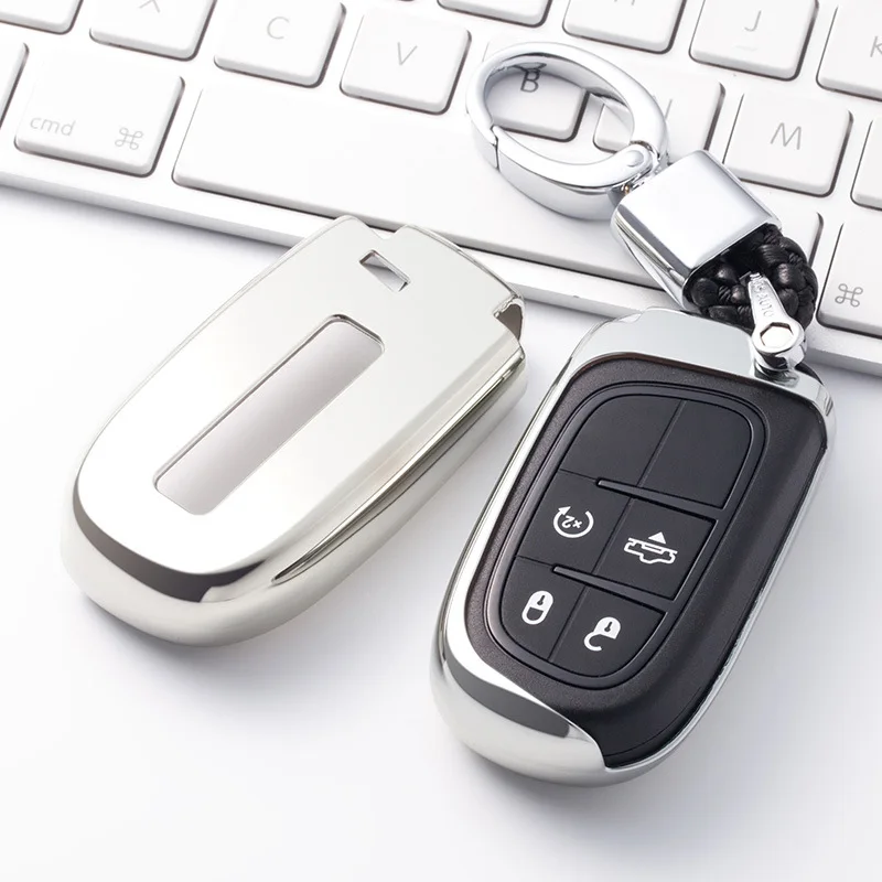 Soft TPU Car Key Case Cover For Jeep Grand Cherokee Compass Patriot Dodge Journey Chrysler 300CRenegade Car Key Shell keychain
Soft TPU Car Key Case Cover For Jeep Grand Cherokee Compass Patriot Dodge Journey Chrysler 300CRenegade Car Key Shell keychain