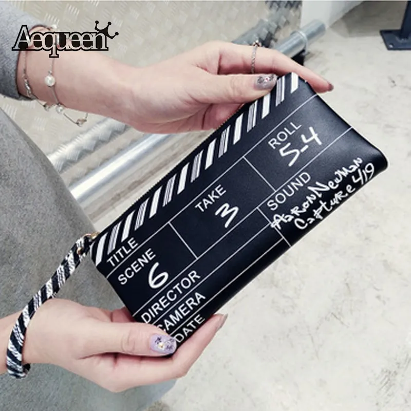 AEQUEEN Movie Wallet Women Clutch Long Purse Zipper PU Leather Woman Purse For Creditcards And Mobile Clutch Wallet Ladies Black
AEQUEEN Movie Wallet Women Clutch Long Purse Zipper PU Leather Woman Purse For Creditcards And Mobile Clutch Wallet Ladies Black