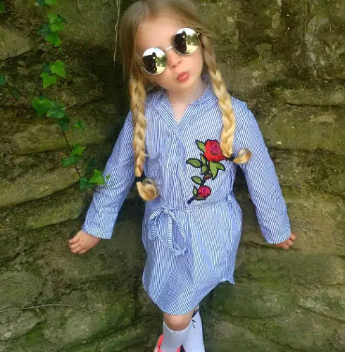 Pretty Kids Baby Girls 3D Flower Striped Long Sleeve Dress Summer Casual Mini Dress Clothes Outfits For Children Girls
Pretty Kids Baby Girls 3D Flower Striped Long Sleeve Dress Summer Casual Mini Dress Clothes Outfits For Children Girls