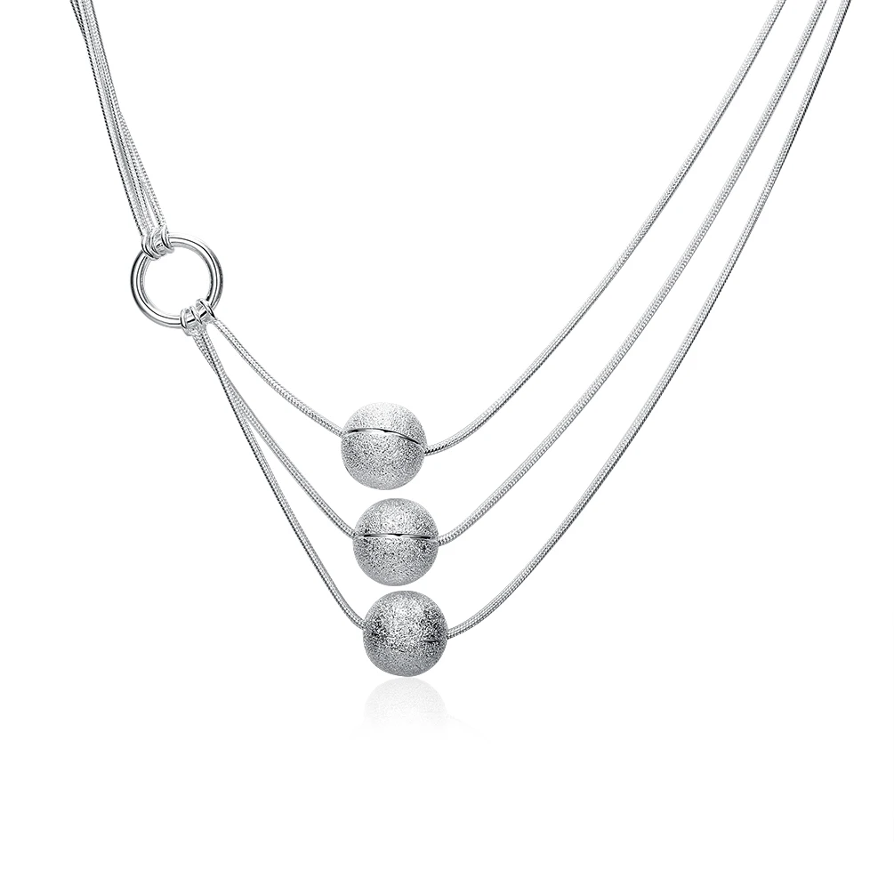 lureme 17" Simple Jewelry 925 Silver Three Layers Chain with Bead Necklace for Women (nl004286)
lureme 17" Simple Jewelry 925 Silver Three Layers Chain with Bead Necklace for Women (nl004286)