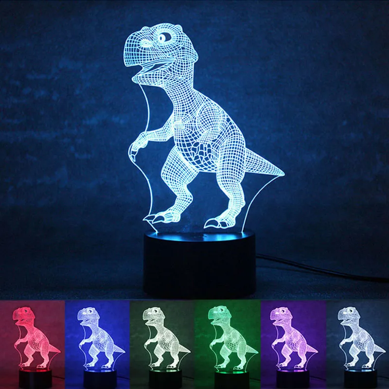 USB Powered Dinosaur 3D Night Light LED Desk Lamp Touch Key Creative Decoration Light Use Home Hotel Party Holiday
USB Powered Dinosaur 3D Night Light LED Desk Lamp Touch Key Creative Decoration Light Use Home Hotel Party Holiday
