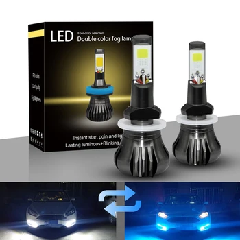H7 LED H11 880 Car LED Headlight Bulbs Still/Flash Mode 100W 12000LM 6000K Auto Headlamp Fog Light Ice Blue and White Dual Color
H7 LED H11 880 Car LED Headlight Bulbs Still/Flash Mode 100W 12000LM 6000K Auto Headlamp Fog Light Ice Blue and White Dual Color