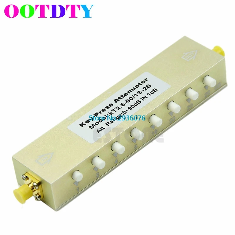 OOTDTY Adjustable Key-Press Press Variable Attenuator 5W DC-2.5Ghz 0-90dB 8-key MY8_10
OOTDTY Adjustable Key-Press Press Variable Attenuator 5W DC-2.5Ghz 0-90dB 8-key MY8_10