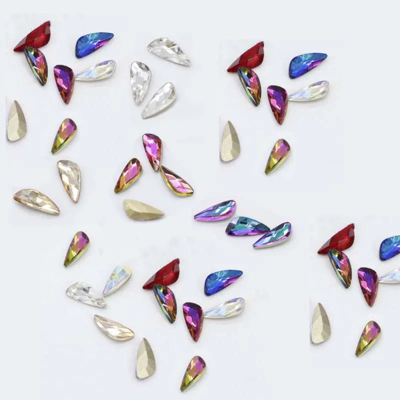 100pcs Triangle Nail Art Glass Glitter Gem Crystal Rhinestone 5*11 3D Nail Art Rhinestones Elongated Teardrop Glass Flame Stones
100pcs Triangle Nail Art Glass Glitter Gem Crystal Rhinestone 5*11 3D Nail Art Rhinestones Elongated Teardrop Glass Flame Stones