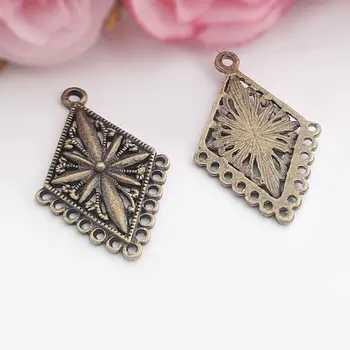 20PCS 35*23MM Antique Bronze Zinc Alloy Rhombic Earrings Connector Charms Diy Jewelry Findings Accessories wholesale
20PCS 35*23MM Antique Bronze Zinc Alloy Rhombic Earrings Connector Charms Diy Jewelry Findings Accessories wholesale