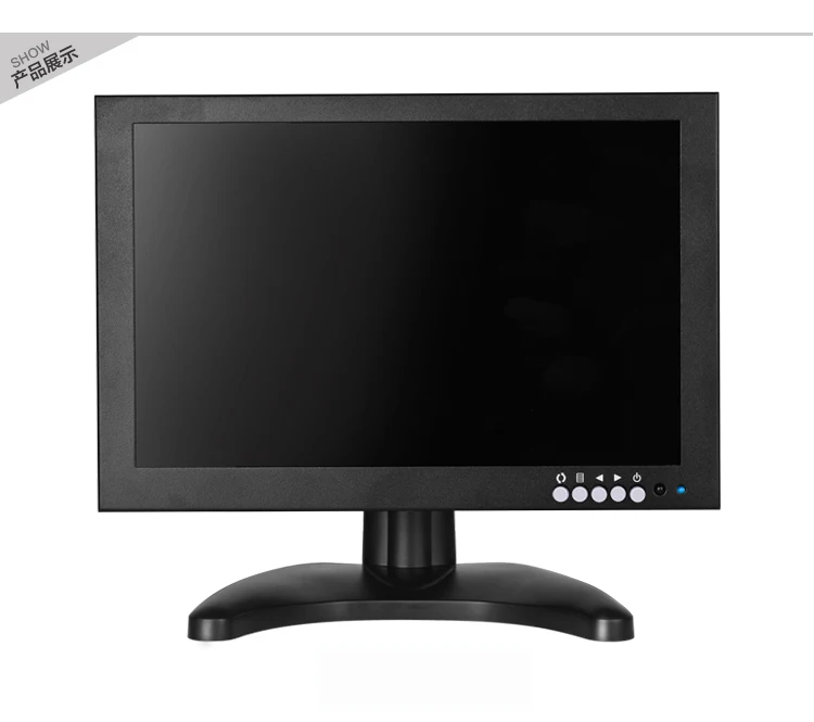 10inch EDP 1920X1200 Monitor with Metal Shell & HDMI VGA AV BNC Connector for PC Multimedia Microscope Industrial Machine Screen_F1