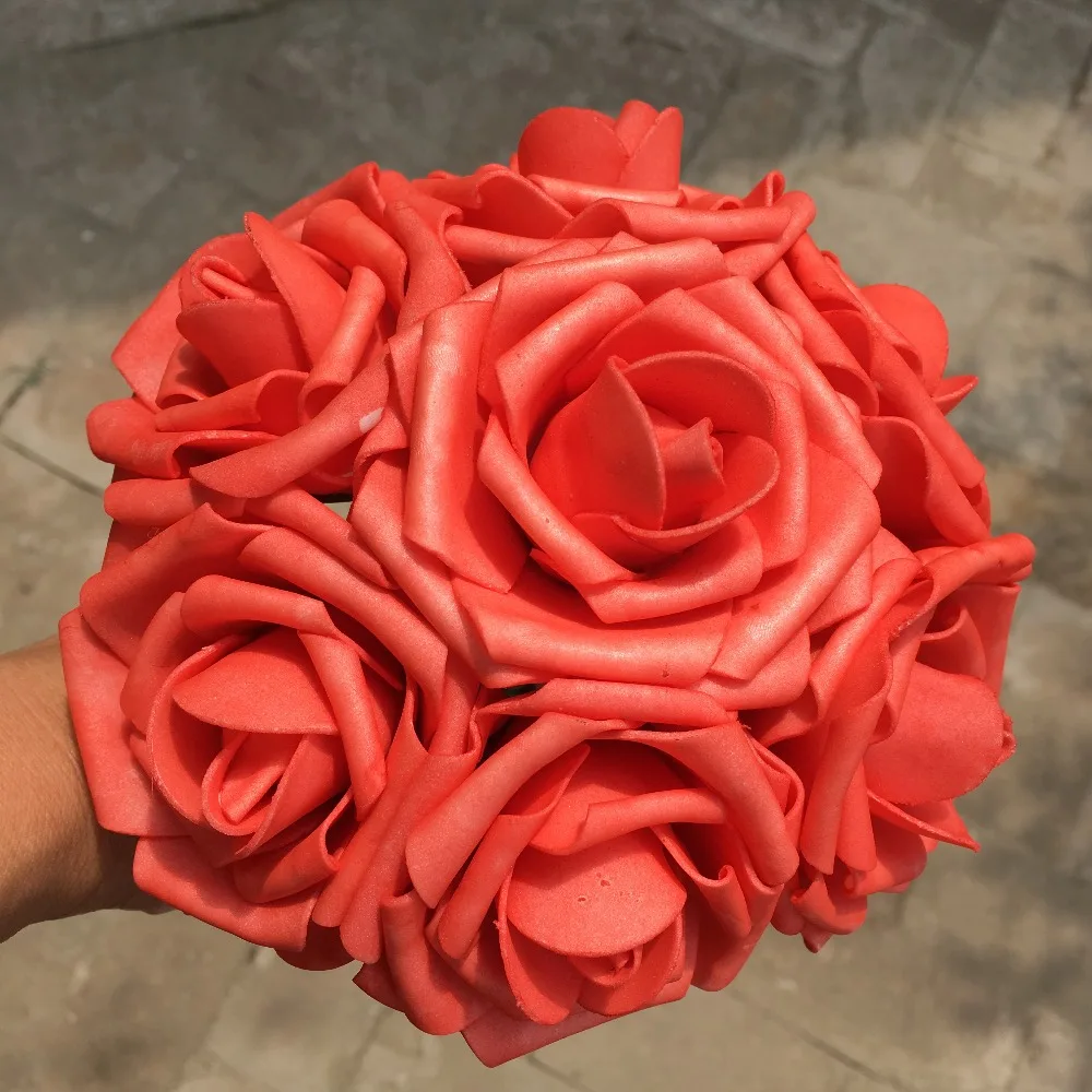Coral Flower Wedding Centerpiece Artificial PE Roses 100 PCS Wholesale Lots For Brides Bridesmaids Bouquet Party Decor LNRS008
Coral Flower Wedding Centerpiece Artificial PE Roses 100 PCS Wholesale Lots For Brides Bridesmaids Bouquet Party Decor LNRS008