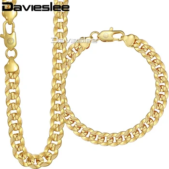 Davieslee Womens Mens Chain Necklace Bracelet Hammered Curb Cuban Link Rose Yellow White Gold Filled 9mm LGSM02
Davieslee Womens Mens Chain Necklace Bracelet Hammered Curb Cuban Link Rose Yellow White Gold Filled 9mm LGSM02