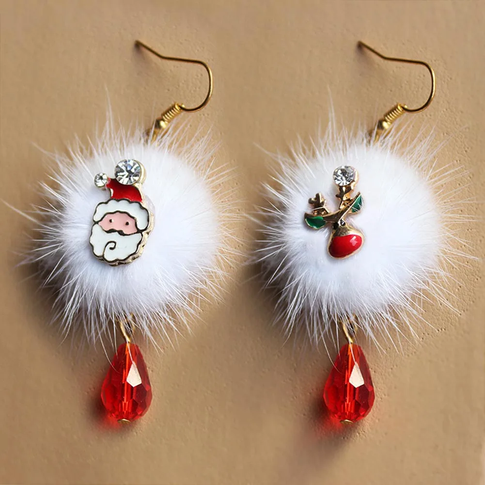 Christmas Jewelry Gifts Santa Claus Plum Deer White Velvet Ball Drop Earring Resin Beaded Pendant Long Earrings For Women
Christmas Jewelry Gifts Santa Claus Plum Deer White Velvet Ball Drop Earring Resin Beaded Pendant Long Earrings For Women