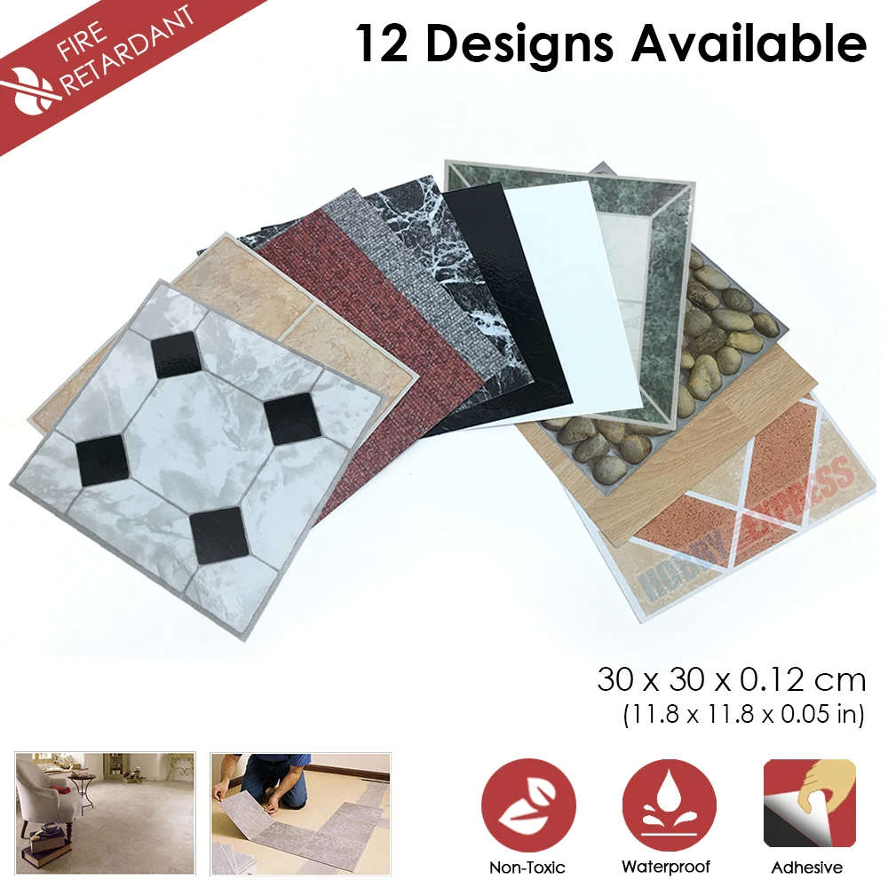 Arrowzoom PVC Vinyl Flooring Tiles Self-Adhesive DIY Home Decor Living Room Bathroom Kitchen Wall Floor Sticker 30*30 cm KK1175
Arrowzoom PVC Vinyl Flooring Tiles Self-Adhesive DIY Home Decor Living Room Bathroom Kitchen Wall Floor Sticker 30*30 cm KK1175