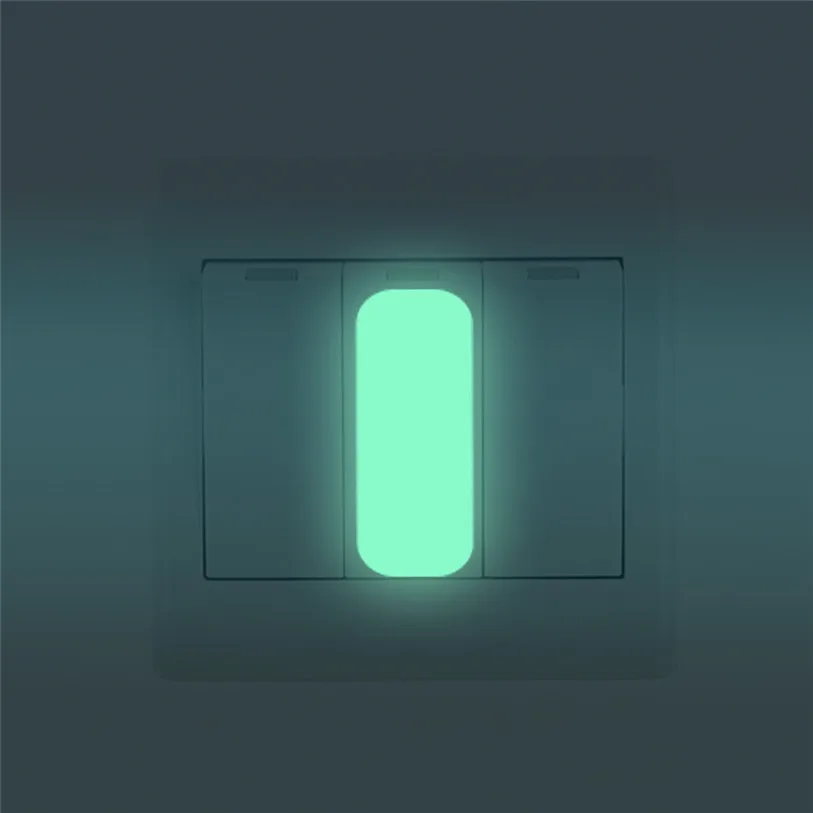 10pc square switch sticker wall decoration luminous switch sticker cover protection wall stickers for kids rooms #F#40AT28 (1)