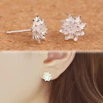 2016 Cute Female Handmade Jewellery Women's 925 Sliver Lotus Flower Ear Stud Earrings
2016 Cute Female Handmade Jewellery Women's 925 Sliver Lotus Flower Ear Stud Earrings