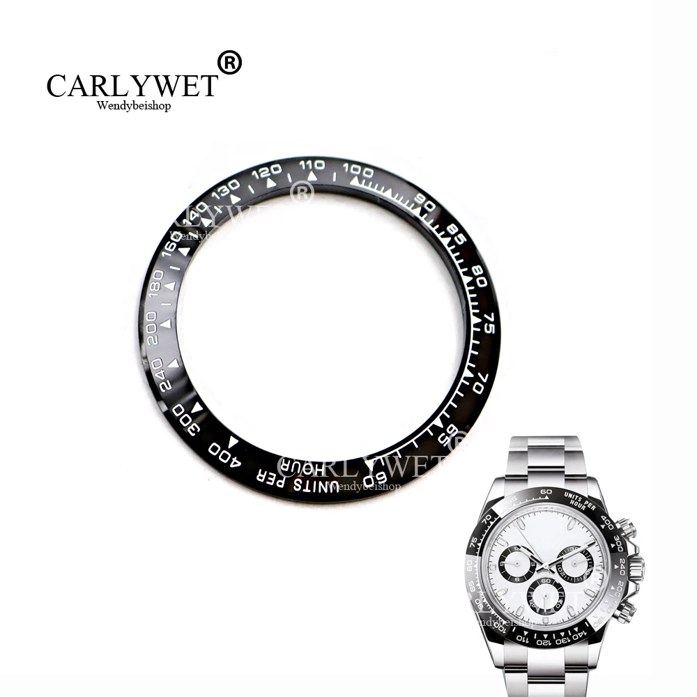 CARLYWET Wholesale High Quality Ceramic Black with White Writing Watch Bezel for DAYTONA 116500 - 116520
CARLYWET Wholesale High Quality Ceramic Black with White Writing Watch Bezel for DAYTONA 116500 - 116520