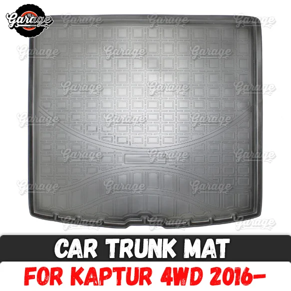 

Car trunk mat for Renault Kaptur 4WD 2016- accessories protect of carpet floor cover of rear luggage car styling