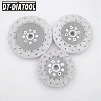 DT-DIATOOL 1piece Double Sided Vacuum Brazed Diamond Disc With 5/8-11 Flange Grinding Wheel Saw Blade for Granite and Concrete
DT-DIATOOL 1piece Double Sided Vacuum Brazed Diamond Disc With 5/8-11 Flange Grinding Wheel Saw Blade for Granite and Concrete