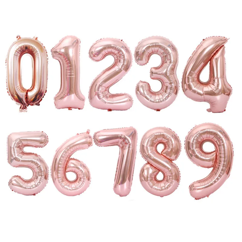 STARLZMU navidad 16inch Rose Gold Number Balloons Rose Gold foil Balloon Rose Gold Birthday party decorations kid ballon
STARLZMU navidad 16inch Rose Gold Number Balloons Rose Gold foil Balloon Rose Gold Birthday party decorations kid ballon