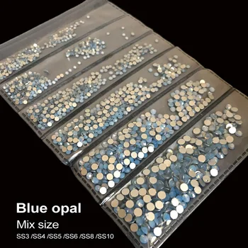 New packaging! 1728pcs/bag blue opal SS3-SS10 mix size Nail Art HotFix Rhinestone Back Nail Rhinestones 3D Beauty DIY Crystal
New packaging! 1728pcs/bag blue opal SS3-SS10 mix size Nail Art HotFix Rhinestone Back Nail Rhinestones 3D Beauty DIY Crystal