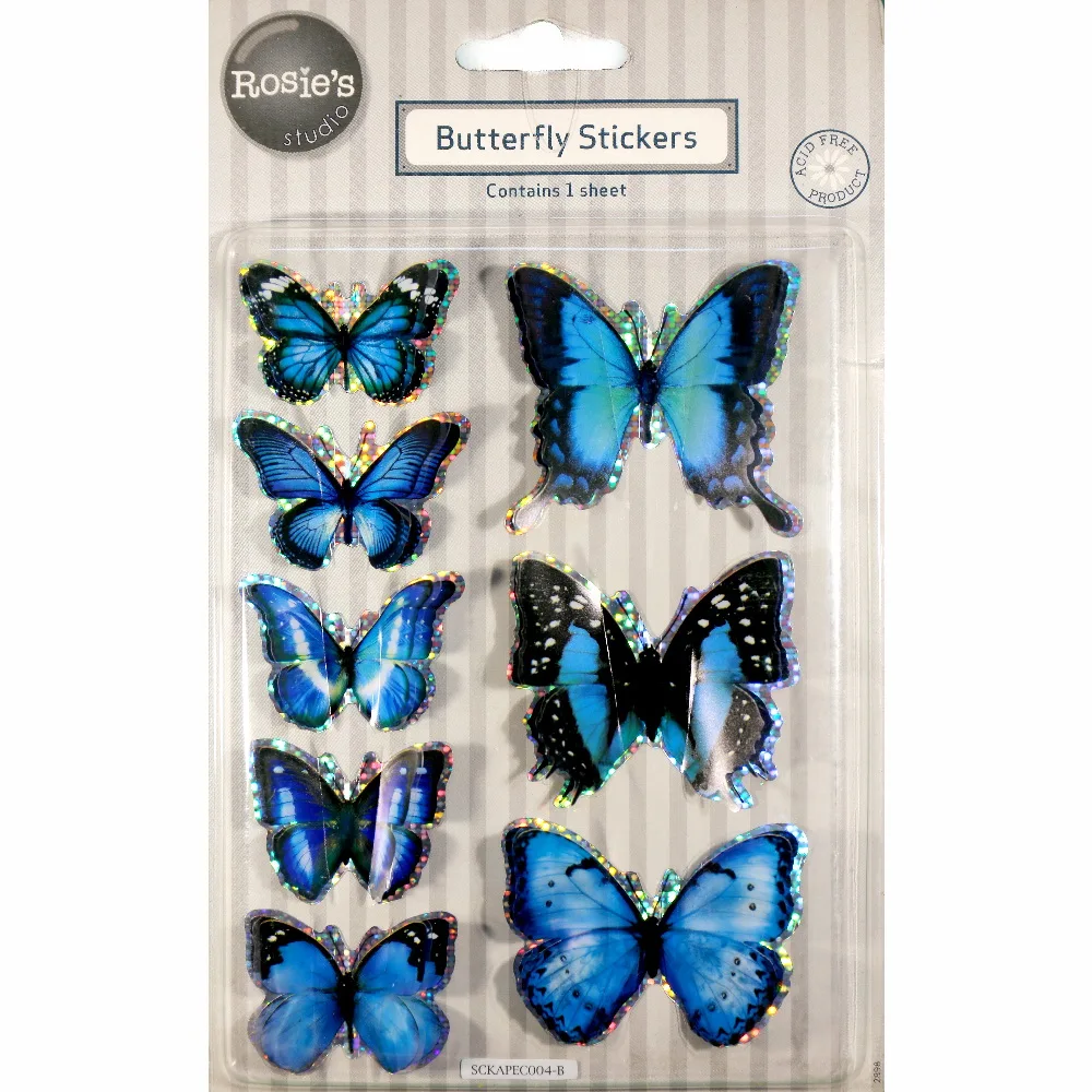 CRZCrafter Plastic 3D Self-adhesive Holographic Butterflies Stickers Scrapbooking Card making Embellishments
CRZCrafter Plastic 3D Self-adhesive Holographic Butterflies Stickers Scrapbooking Card making Embellishments
