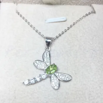 Natural peridot pendant Dragonfly style 925 sterling silver Origin real peridot 0.5ct gemstone Fine jewelry #T18081705
Natural peridot pendant Dragonfly style 925 sterling silver Origin real peridot 0.5ct gemstone Fine jewelry #T18081705