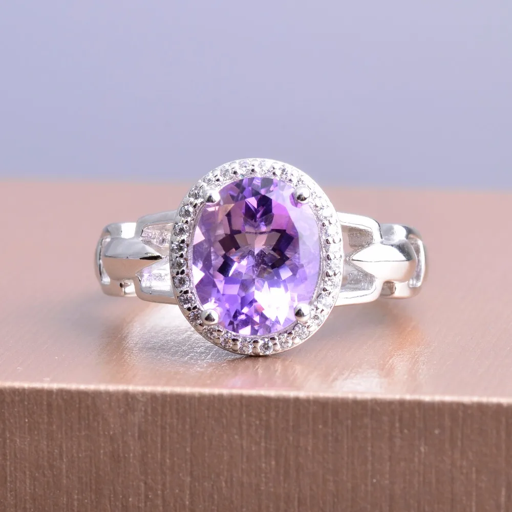 Fine Jewelry 3ct Amethyst 925 Sterling Silver Ring emerald Cut Purple Nature stone Women Wedding Anel Aneis Gemstone Rings
Fine Jewelry 3ct Amethyst 925 Sterling Silver Ring emerald Cut Purple Nature stone Women Wedding Anel Aneis Gemstone Rings