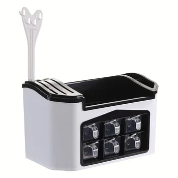TG-Motors Kitchen Organizer Spice Rack Seasoning Spices Storage Box Cutlery Rack With Hook Knife Holder Accessor
TG-Motors Kitchen Organizer Spice Rack Seasoning Spices Storage Box Cutlery Rack With Hook Knife Holder Accessor