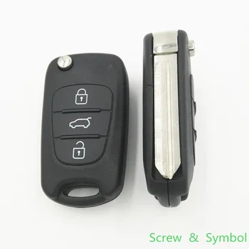 WITH Symbol 3 Buttons Replacement Car Blank Key For Kia K2 Flip Car Key Shell Cover Remote Case Fob Right Groove on Blade
WITH Symbol 3 Buttons Replacement Car Blank Key For Kia K2 Flip Car Key Shell Cover Remote Case Fob Right Groove on Blade