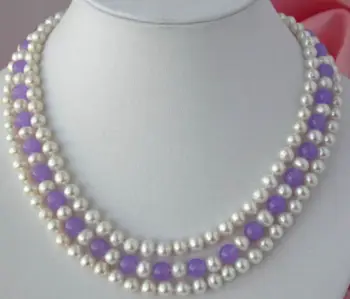 NEW! 3Rows 7-8mm Natural White Akoya Cultured Pearl & Alexandrite Beads Necklace>>>girls choker necklace pendant Free shipping
NEW! 3Rows 7-8mm Natural White Akoya Cultured Pearl & Alexandrite Beads Necklace>>>girls choker necklace pendant Free shipping