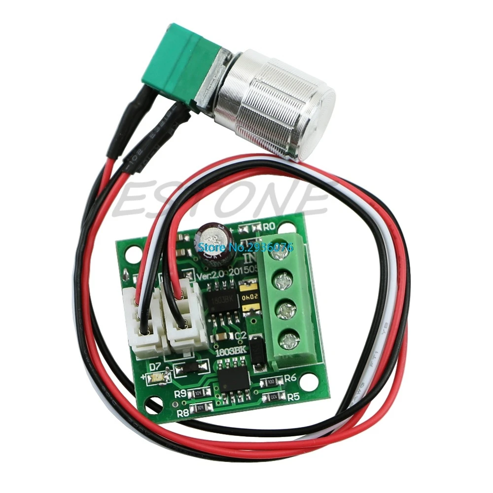 Mini 1.8-15V 2A Hi-Q Pulse Width PWM DC Motor Speed Regulator Controller Switch MAR15_0