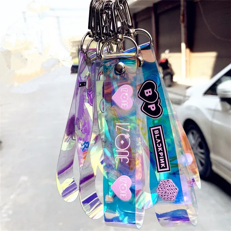 Kpop Laser Keychains Phone Rope BLACKPINK GOT7 IZONE SEVENTEEN TWICE ROSE Keyrings Pendant Holders JENNIE WT219
Kpop Laser Keychains Phone Rope BLACKPINK GOT7 IZONE SEVENTEEN TWICE ROSE Keyrings Pendant Holders JENNIE WT219