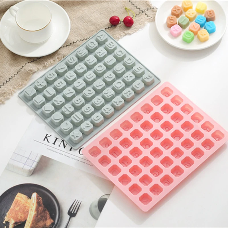 

3D Letters Numbers Cake Mold Silicone Fondant Mould Cake Decor Baking Accessory DIY Sugar Biscuit Cake Form Silicon Mat Gift