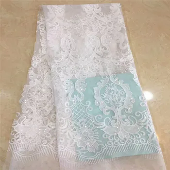 African Lace Net Fabrics Nigerian French Fabric Embroidered and Stones Lace for Party Wedding 5 Yards us-fabric A997-1
African Lace Net Fabrics Nigerian French Fabric Embroidered and Stones Lace for Party Wedding 5 Yards us-fabric A997-1