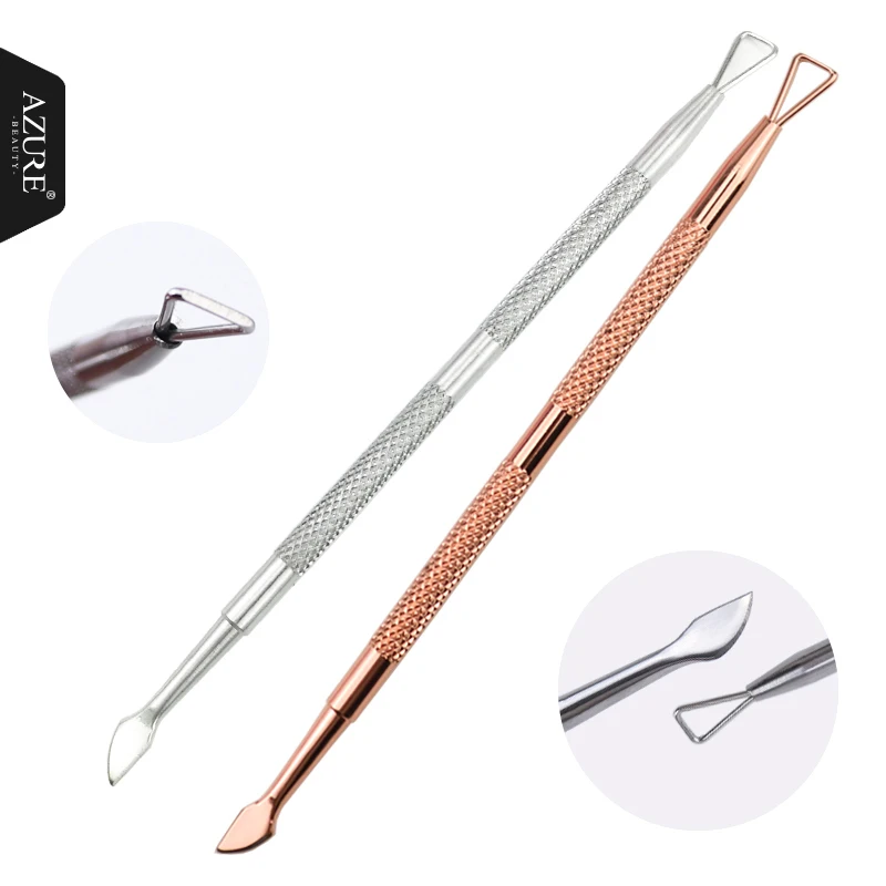 Azure Beauty 1 pcs Sliver Gold Dual-ended Stainless Steel Triangle Rod UV Gel Remover Cuticle Pusher Manicure Nail Art Tool
Azure Beauty 1 pcs Sliver Gold Dual-ended Stainless Steel Triangle Rod UV Gel Remover Cuticle Pusher Manicure Nail Art Tool