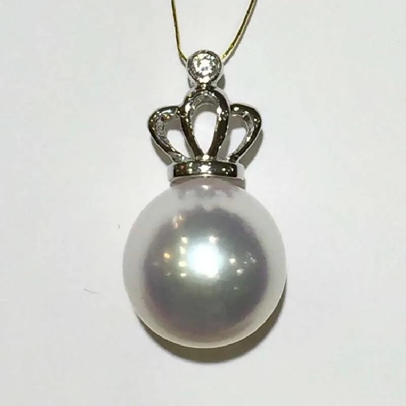 LJHMY 9.6MM Japan Akoya Sea water Pearl 14K White Gold Crown Setting Pendant Fine Jewelery Necklace
LJHMY 9.6MM Japan Akoya Sea water Pearl 14K White Gold Crown Setting Pendant Fine Jewelery Necklace