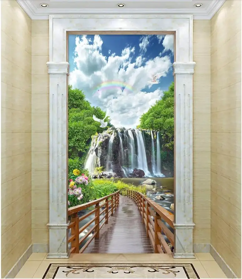 3d photo wallpaper custom mural bridge flowing water waterfall natural scenery porch Home improvement wallpaper for walls 3 d
3d photo wallpaper custom mural bridge flowing water waterfall natural scenery porch Home improvement wallpaper for walls 3 d
