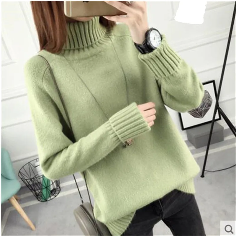 Sweater for women Korean fashion 2018 Knitting Turtleneck sweater womens thick Winter Warm sweater Stretch Autumn new style 3962
Sweater for women Korean fashion 2018 Knitting Turtleneck sweater womens thick Winter Warm sweater Stretch Autumn new style 3962
