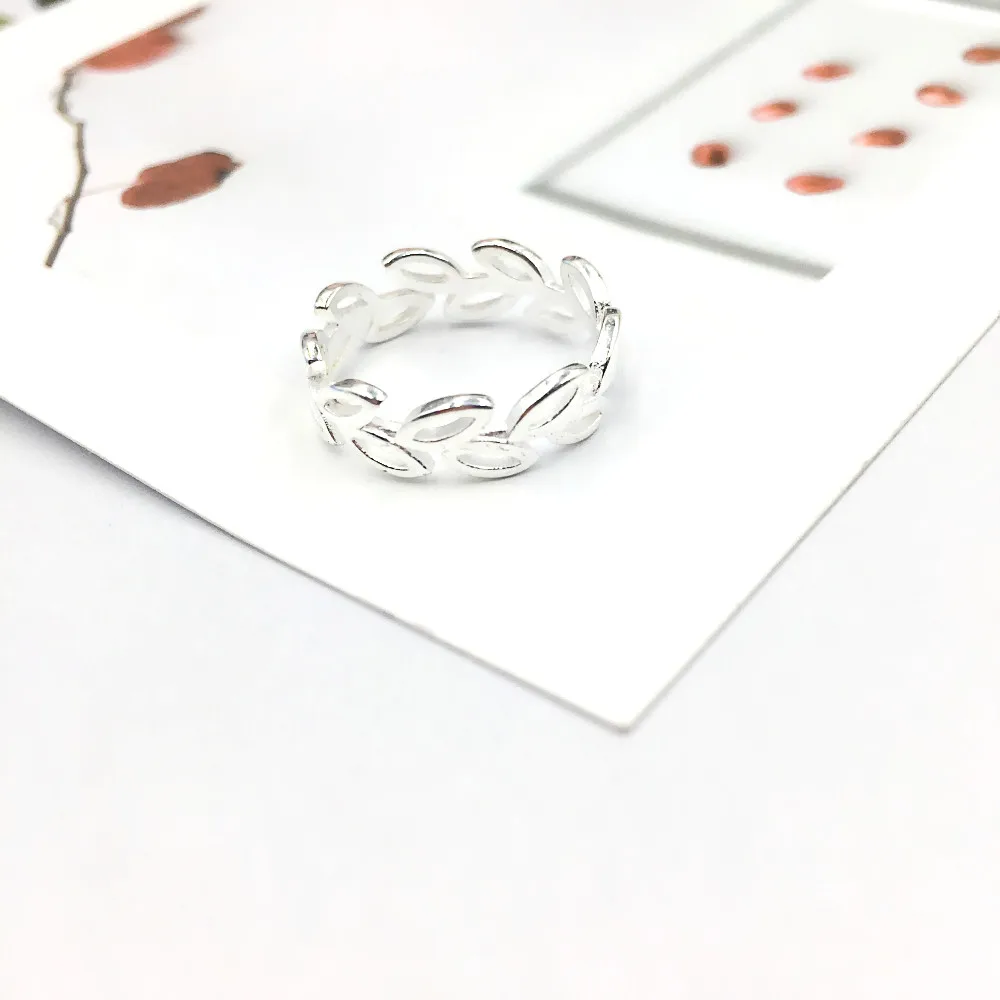 925 Sterling Silver Vintage Tree Leaf Open Rings for Women Lady Fashion Korean Plant Finger Ring Jewelry
925 Sterling Silver Vintage Tree Leaf Open Rings for Women Lady Fashion Korean Plant Finger Ring Jewelry