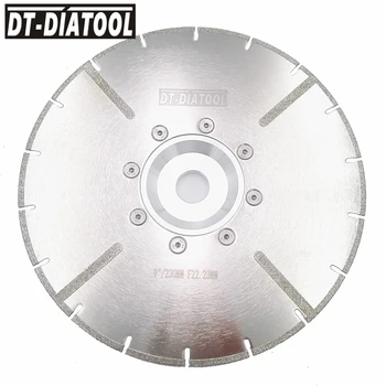 DT-DIATOOL 230mm Electroplated Reinforced Diamond Cutting Disc 22.23MM flange 9 inches for tile and Marble diamond saw Blade
DT-DIATOOL 230mm Electroplated Reinforced Diamond Cutting Disc 22.23MM flange 9 inches for tile and Marble diamond saw Blade