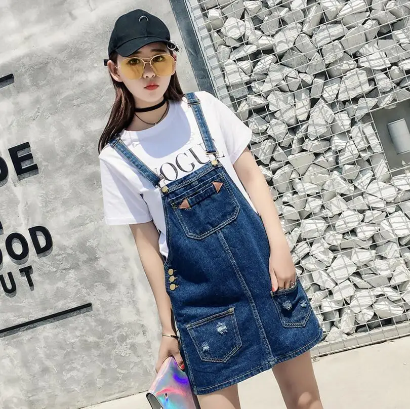 2018 Fashion women Sweet Jeans Dress Women Washed Short Suspender Denim Sundress Denim Overall Dress s1614
2018 Fashion women Sweet Jeans Dress Women Washed Short Suspender Denim Sundress Denim Overall Dress s1614