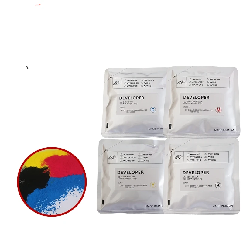 250g developer KMCY for ricoh MPC 3503 MPC2003 MPC2503 MPC3003 MPC3503 MPC4503 MPC5503 MPC6003 developer
250g developer KMCY for ricoh MPC 3503 MPC2003 MPC2503 MPC3003 MPC3503 MPC4503 MPC5503 MPC6003 developer