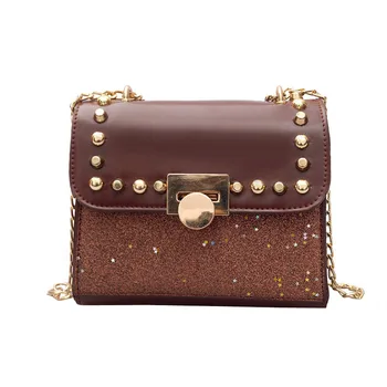 New wave fashion Women bag personality small square bag sequins decoration shoulder Messenger bag
New wave fashion Women bag personality small square bag sequins decoration shoulder Messenger bag