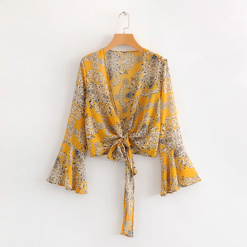 Women's Chiffon Shirt Long Sleeve Cool and thin section for summer Knot style Popular in Europe and America
Women's Chiffon Shirt Long Sleeve Cool and thin section for summer Knot style Popular in Europe and America
