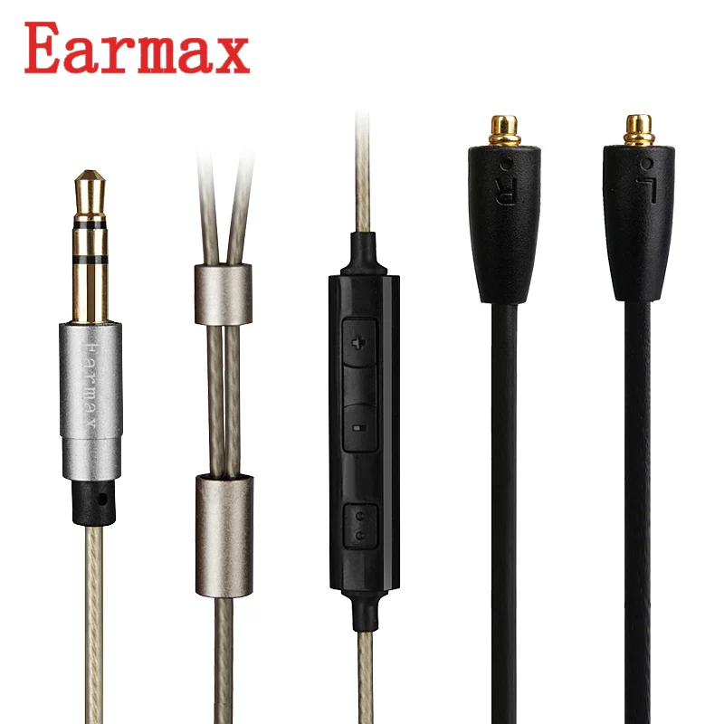 Earmax 3.5mm To MMCX Audio Cable 120cm 5N OFC Silver Plated Upgrade Earphone Cable For SHURE SE215 315 425 535 For UE900
Earmax 3.5mm To MMCX Audio Cable 120cm 5N OFC Silver Plated Upgrade Earphone Cable For SHURE SE215 315 425 535 For UE900