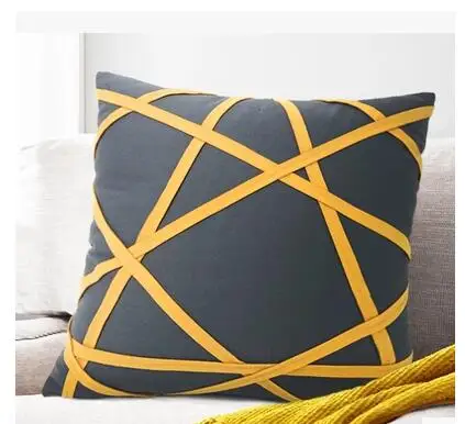 yellow stripped pattern grey cushion cover pillowcase sofa lumbar pillow cover Geometric Shapes waist pillow Covers
yellow stripped pattern grey cushion cover pillowcase sofa lumbar pillow cover Geometric Shapes waist pillow Covers