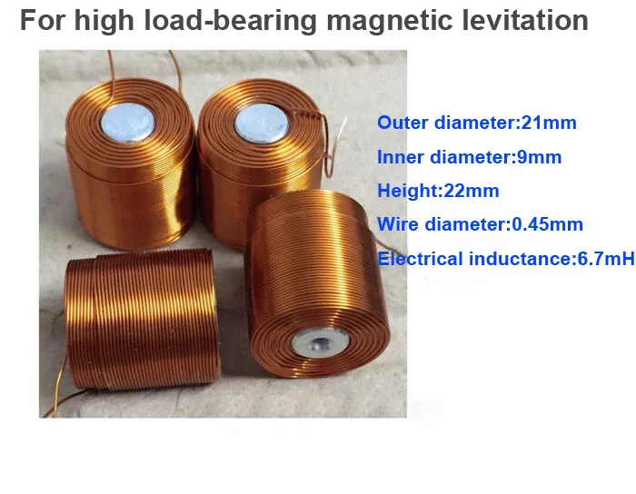 4PC/LOT Magnetic Levitation Coil 21*22MM Large Outside Diameter Large Thrust DIY Full Copper Core Coil
4PC/LOT Magnetic Levitation Coil 21*22MM Large Outside Diameter Large Thrust DIY Full Copper Core Coil