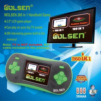 High quality handheld game consoles mini handheld color video game children gifts classic 260 in 1 game(Green)
High quality handheld game consoles mini handheld color video game children gifts classic 260 in 1 game(Green)