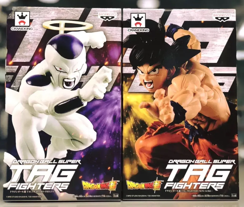 Original Banpresto Dragon Ball Super Tag Figure Son Gokou Freeza PVC action figures model Figurals Dolls Golden Toei sticker
Original Banpresto Dragon Ball Super Tag Figure Son Gokou Freeza PVC action figures model Figurals Dolls Golden Toei sticker